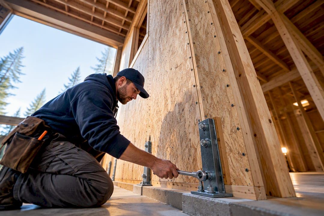 Two-Story Shear Walls: 20-Foot Worked Example, Code Checks, Permit-Ready Docs